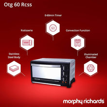 Load image into Gallery viewer, MORPHY RICHARDS OTG, OVEN TOASTER GRILL 60 LITRES, RCSS 60 L OTG, BLACK - KOCHEN ESSENTIAL
