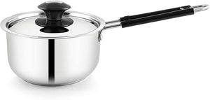 PNB kitchenmate STAINLESS STEEL SAUCEPAN, ROMANO SAUCEPAN WITH LID, INDUCTION BASED - KOCHEN ESSENTIAL