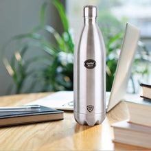 Load image into Gallery viewer, Cello Swift Stainless Steel Double Walled Hot and Cold Flask, 1000ml, Silver
