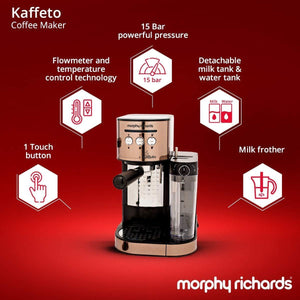MORPHY RICHARDS KAFFETO 1350 WATTS MILK FROTHER AND COFFEE MAKER - KOCHEN ESSENTIAL