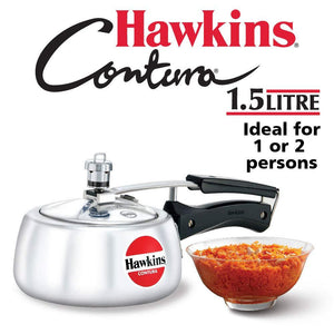 HAWKINS CONTURA PRESSURE COOKER , ALUMINIUM , HC - KOCHEN ESSENTIAL