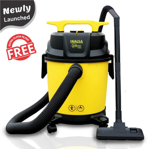 Inalsa Vacuum Cleaner Wet and Dry Micro WD10 with 3in1 Multifunction Wet/Dry/Blowing| 14KPA Suction and Impact Resistant Polymer Tank,(Yellow/Black) - KOCHEN ESSENTIAL