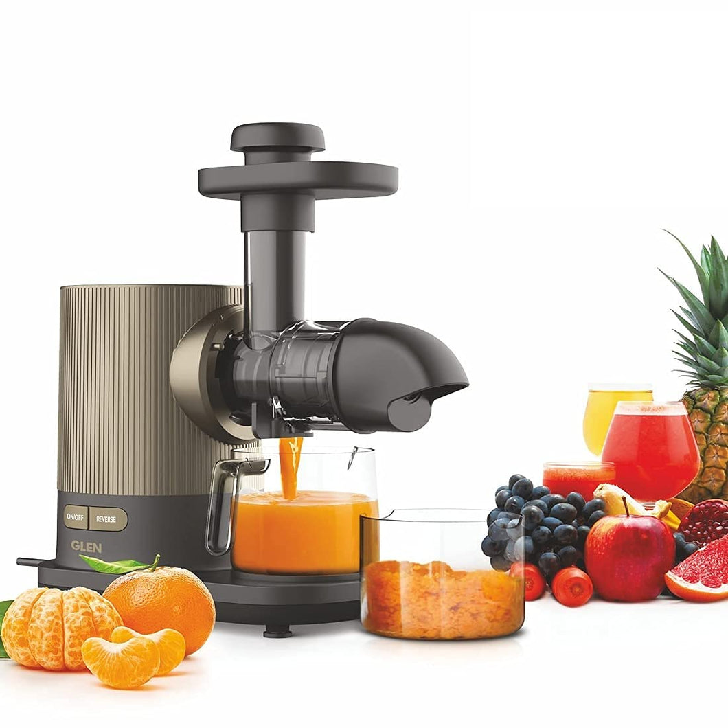 Glen Slow Juicer, Full Apple Cold Press Slow Juicer 150W, Juice and Pulp containers Low Noise (4017CPJ)