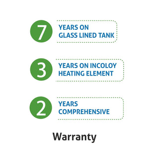 Glen 25 L Square Water Heater 2000 Watt (WH-7054 25LM), electric geyser - KOCHEN ESSENTIAL
