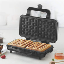 Load image into Gallery viewer, BOROSIL WAFFLE MAKER, 1000 WATTS, SILVER - KOCHEN ESSENTIAL
