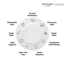 Load image into Gallery viewer, La Opala Diva, Sovrana Collection, Opal Glass Dinner Set 27 pcs, Persian Grey, White - KOCHEN ESSENTIAL
