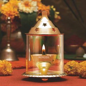 BOROSIL AKHAND DIYA MEDIUM, AKHAND JYOT