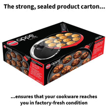 Load image into Gallery viewer, HAWKINS NONSTICK APPE PAN WITH GLASS LID, 12 CRATERS, 22CM (NAPE22G) - KOCHEN ESSENTIAL

