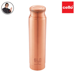 Cello Cop-Pura H2O Copper Water Bottle, 1100ml, 1pc, Copper