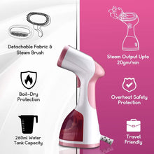 Load image into Gallery viewer, Inalsa Steamax 1200-Watt Garment Steamer with Detachable Fabric &amp; Steam Brush &amp; 260ml Capacity | Vertical &amp; Horizontal Ironing - KOCHEN ESSENTIAL
