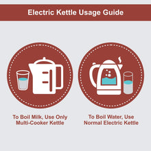 Load image into Gallery viewer, INALSA Electric Kettle WOW-1500W with 360° Cordless Base, Boil Dry Protection &amp; Auto-Shut Off| Dual Finish Body &amp; Concealed Heating Element| In-Built Filter Sieve, Hinged Lid &amp; 1.8L, (Grey/Red)
