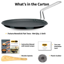 Load image into Gallery viewer, Hawkins Futura Nonstick Induction Compatible Flat Tava (Diameter 26 cm, Thickness 4.88 mm, Black), INFT26 - KOCHEN ESSENTIAL
