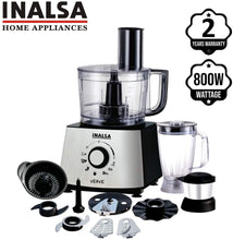 Load image into Gallery viewer, INALSA FOOD PROCESSOR VERVE, 800 WATTS - KOCHEN ESSENTIAL
