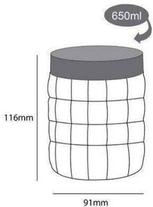 CELLO CHECKERS SET PLASTIC STORAGE CONTAINER, PACK OF 18, CLEAR. - KOCHEN ESSENTIAL