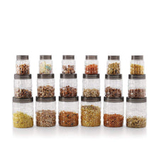 Load image into Gallery viewer, CELLO CHECKERS SET PLASTIC STORAGE CONTAINER, PACK OF 18, CLEAR. - KOCHEN ESSENTIAL
