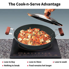 Load image into Gallery viewer, HAWKINS FUTURA HARD ANODIZED KADHAI 3.75 LITRES WITH STEEL LID , IAD375S - KOCHEN ESSENTIAL
