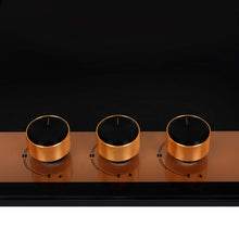 Load image into Gallery viewer, Faber Glass, Mild Steel Hobtop Utopia HT 804 BR CI Auto Electric Ignition Glass Top 4 Brass Burner (Black)
