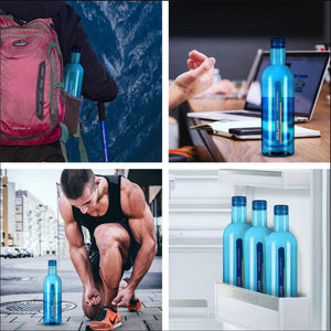 Kolorr Aura Premium Plastic PET Fridge Bottle Set Multicolour 1000 Ml (6 Pcs Set) - KOCHEN ESSENTIAL