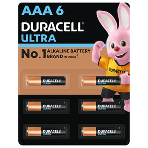 Duracell Ultra Alkaline AAA Battery, 6 Pcs