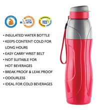 Load image into Gallery viewer, Cello Puro Plastic Sports Water Bottle, 900 ml, Set of 2(Assorted)
