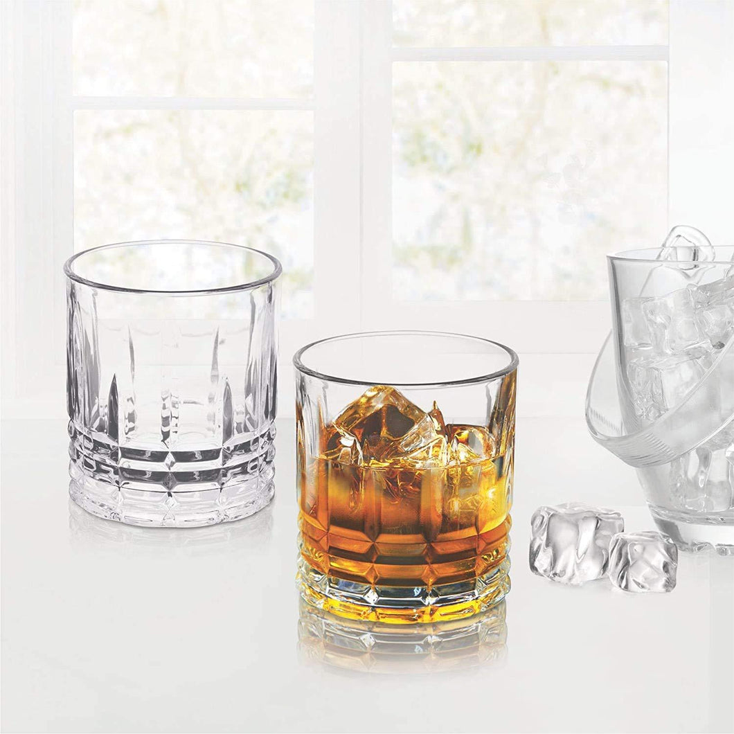 TREO OXFORDS ON THE ROCKS GLASS SET, 350ML, SET OF 6 PCS - KOCHEN ESSENTIAL