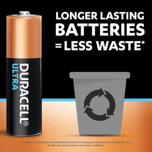 Duracell Ultra Alkaline AA Batteries, Pack of 6