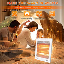 Load image into Gallery viewer, INALSA Room Heater for home Neon V2 With 800 Watt Power |Cool Touch Body| 2 Heating Rods With Grill Protection| Safety Tip Over Switch| Noiseless Room Heater |ISI Certified
