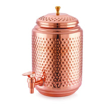 Load image into Gallery viewer, Cello Co- Pura Kalash Matka Copper Water Dispenser, 10Liter, Copper jug
