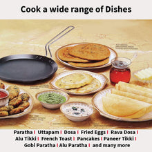 Load image into Gallery viewer, Hawkins Futura Nonstick Induction Compatible Flat Tava (Diameter 26 cm, Thickness 4.88 mm, Black), INFT26 - KOCHEN ESSENTIAL
