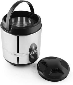 PNB kitchenmate INSULATED STAINLESS STEEL TIFFIN WITH 5 CONTAINERS, BLACK - KOCHEN ESSENTIAL