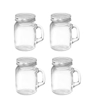 Load image into Gallery viewer, TREO MINI MASON STORAGE GLASS JAR, SET OF 4, 130 ML - KOCHEN ESSENTIAL
