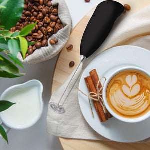 Coffee beater, Coffee Frother, Coffee Milk Egg Beater Electric Foam Hand Blender Mixer Classic Sleek Design Froth Whisker Latte Maker for Milk,Coffee, Beater,Juice,Cafe Latte,Cappuccino (Mini Blender)