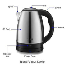 Load image into Gallery viewer, GLEN STEEL ELECTRIC KETTLE, 1.5 L, SS, 9002 - KOCHEN ESSENTIAL
