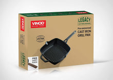 Load image into Gallery viewer, VINOD LEGACY CAST IRON DEEP GRILL PAN, 24CM - KOCHEN ESSENTIAL
