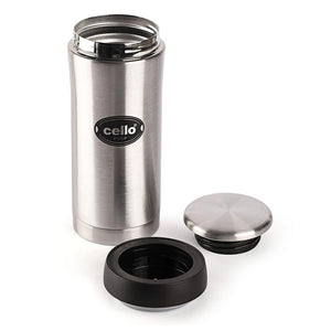 Cello My Cup Stainless Steel Water Bottle, 500ML- Silver - KOCHEN ESSENTIAL