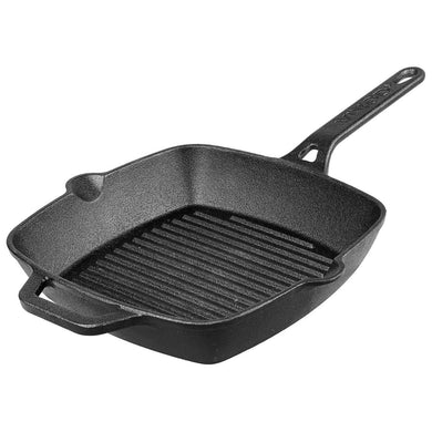 VINOD LEGACY CAST IRON DEEP GRILL PAN, 24CM - KOCHEN ESSENTIAL