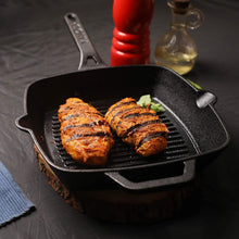 Load image into Gallery viewer, VINOD LEGACY CAST IRON DEEP GRILL PAN, 24CM - KOCHEN ESSENTIAL
