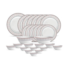 Load image into Gallery viewer, La Opala Diva, Sovrana Collection, Opal Glass Dinner Set 27 pcs, Moroccan Pink, White
