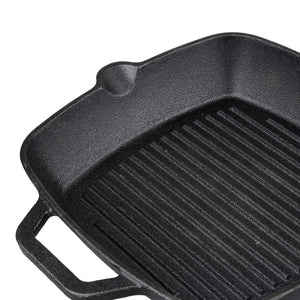 VINOD LEGACY CAST IRON DEEP GRILL PAN, 24CM - KOCHEN ESSENTIAL