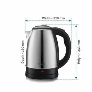 GLEN STEEL ELECTRIC KETTLE, 1.5 L, SS, 9002 - KOCHEN ESSENTIAL