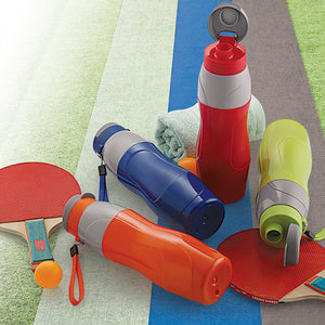 Cello Puro Plastic Sports Water Bottle, 900 ml, Set of 2(Assorted)