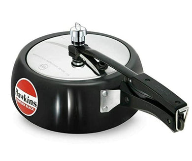 HAWKINS CONTURA BLACK PRESSURE COOKER , HARD ANODIZED , CB - KOCHEN ESSENTIAL