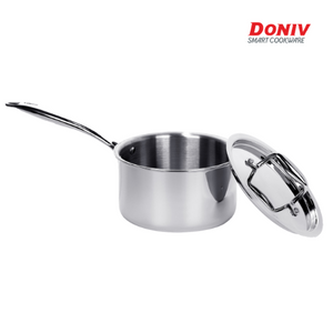 DONIV Titanium Triply Stainless Steel Sauce Pan, Induction Friendly - KOCHEN ESSENTIAL