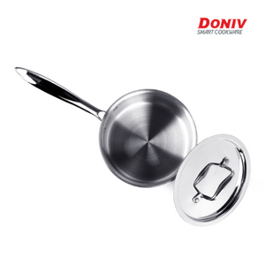 DONIV Titanium Triply Stainless Steel Sauce Pan, Induction Friendly - KOCHEN ESSENTIAL