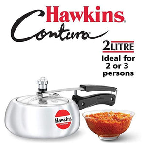 HAWKINS CONTURA PRESSURE COOKER , ALUMINIUM , HC - KOCHEN ESSENTIAL