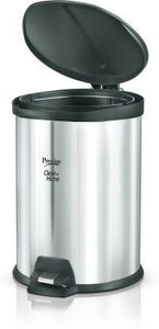 PRESTIGE CLEAN HOME FLIPBIN 3 L WITH PLASTIC LID. STAINLESS STEEL DUSTBIN  - KOCHEN ESSENTIAL