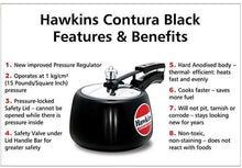 Load image into Gallery viewer, HAWKINS CONTURA BLACK PRESSURE COOKER, 3 LITRES, HARD ANODIZED , CB30 - KOCHEN ESSENTIAL
