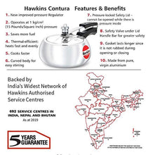 Load image into Gallery viewer, HAWKINS CONTURA PRESSURE COOKER , ALUMINIUM , HC - KOCHEN ESSENTIAL

