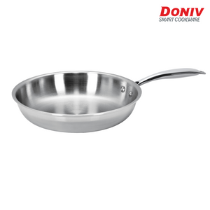 DONIV Titanium Triply Stainless Steel Fry Pan, Induction Friendly - KOCHEN ESSENTIAL