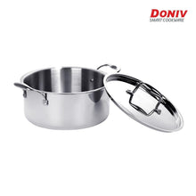 Load image into Gallery viewer, DONIV Titanium Triply Stainless Steel Steel Sauce Pot with Cover - KOCHEN ESSENTIAL
